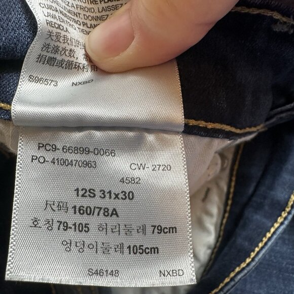 Levi's Denizen Mid Rise Bootcut Jeans Women's 12S 31x30 Blue Southwestern Casual - Picture 7 of 12